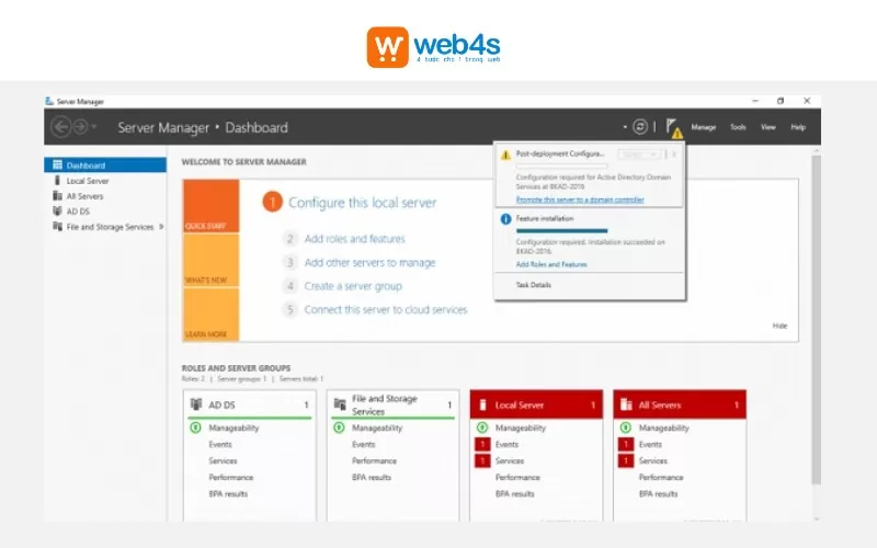 c&agrave;i đặt Domain controller